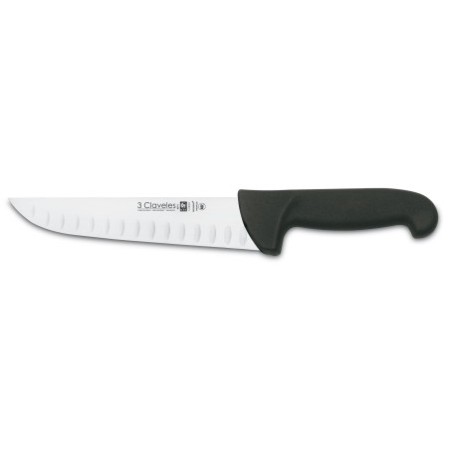 Cuchillo Carnicero Alveolado Proflex negro