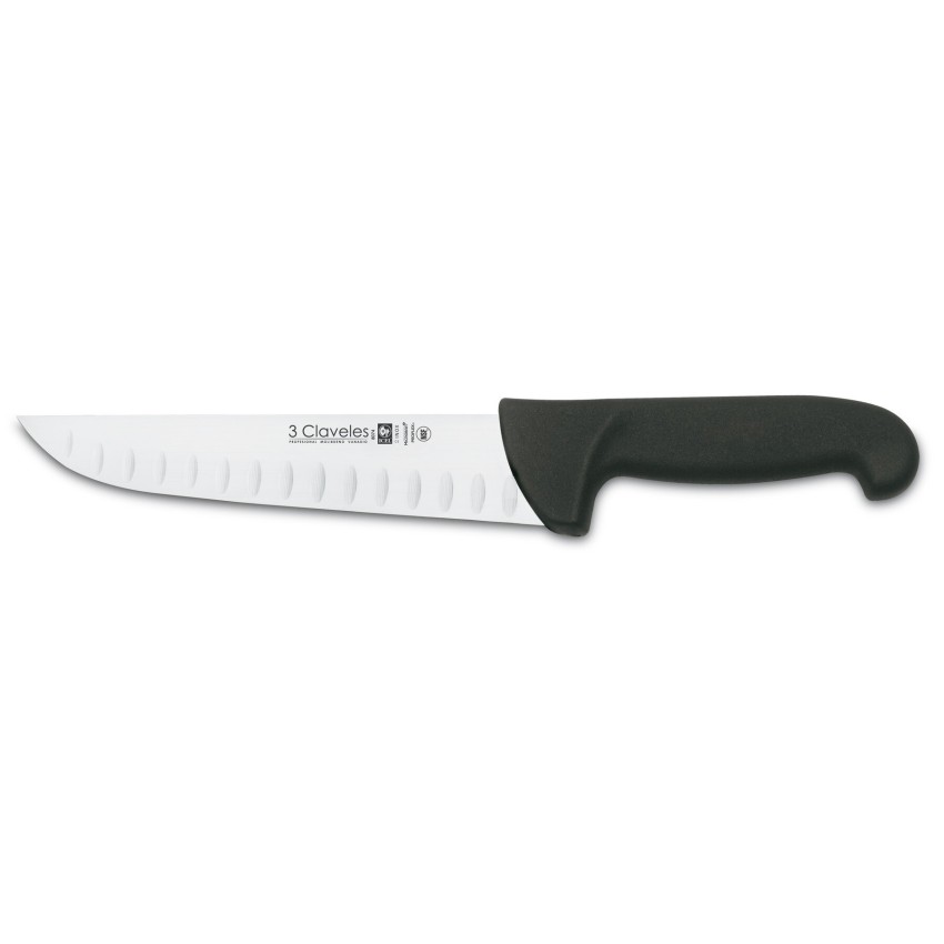 Cuchillo Carnicero Alveolado Proflex negro