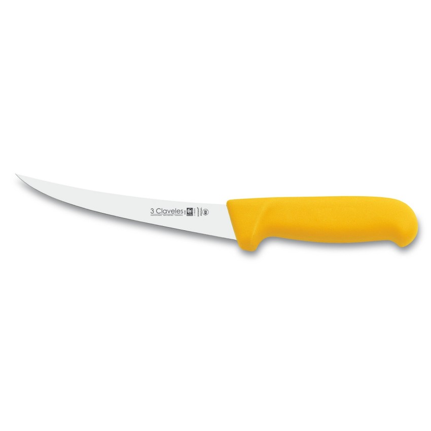 Cuchillo Deshuesar Curvo Semi-Flexible Proflex amarillo