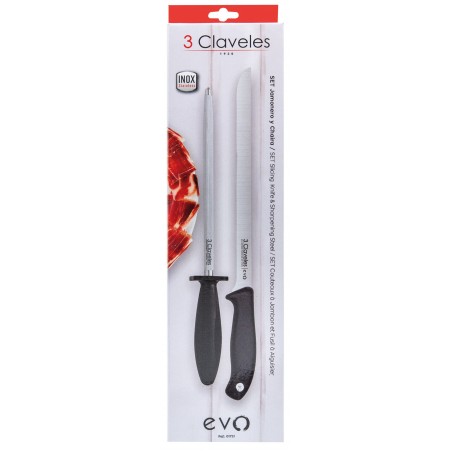 Set Cuchillo Jamonero Evo y Chaira Set Cuchillo Jamonero Evo y Chaira