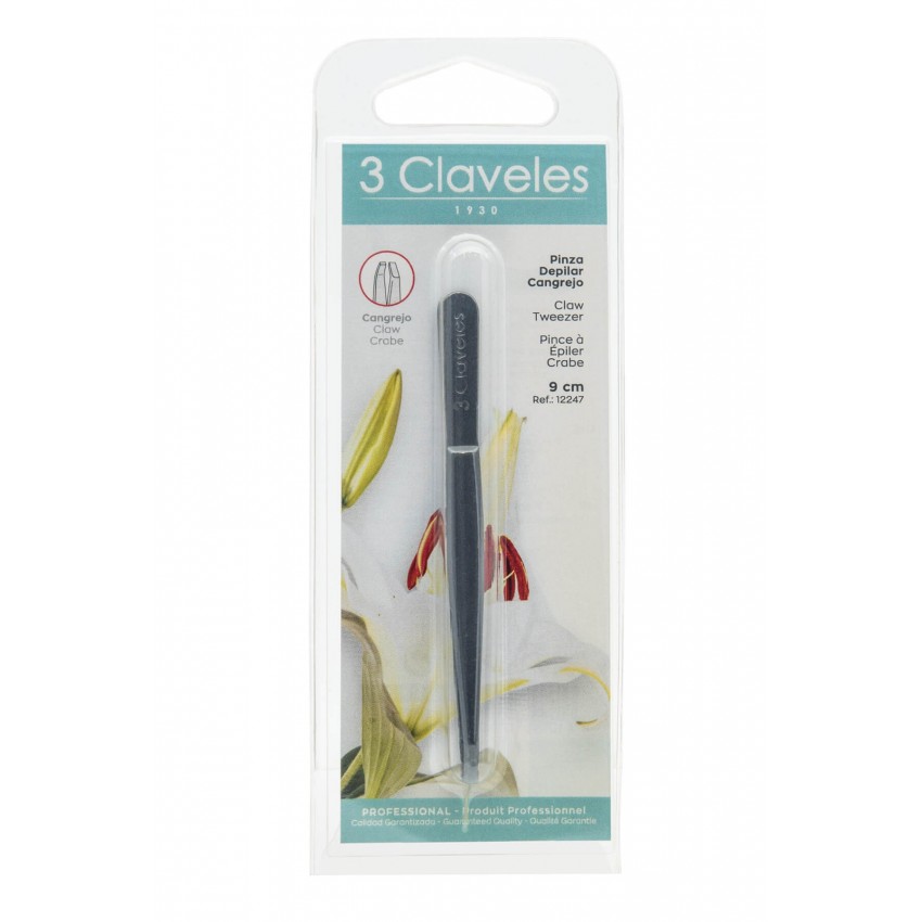 Pinza Depilar Cangrejo Negra