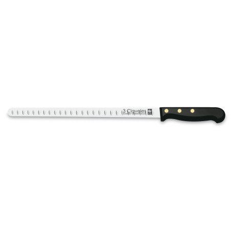 Cuchillo Jamonero Alveolado punta roma POM