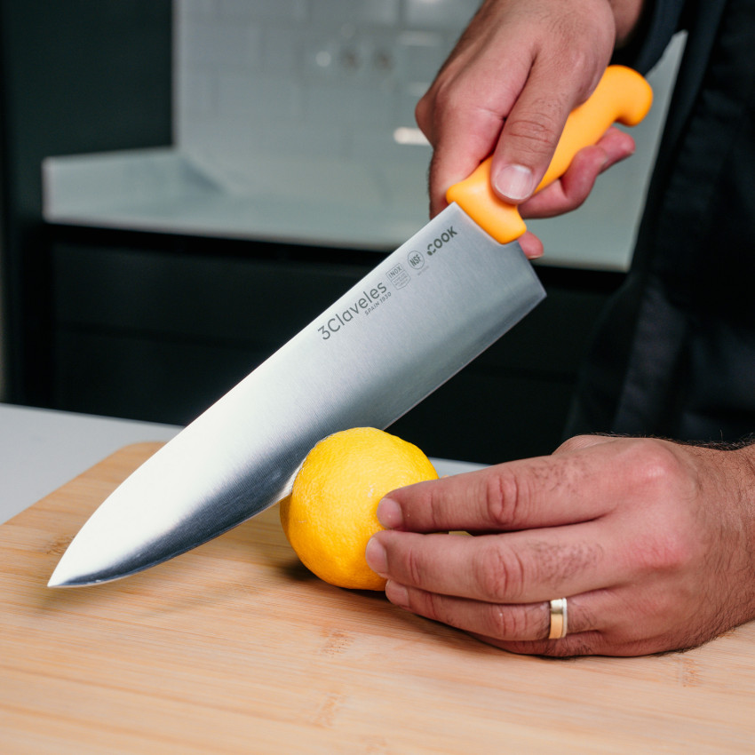 Cuchillo Cocinero Cook Amarillo