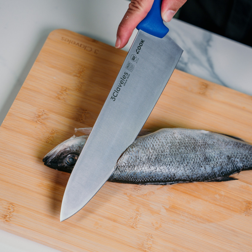 Cuchillo Cocinero Cook Azul