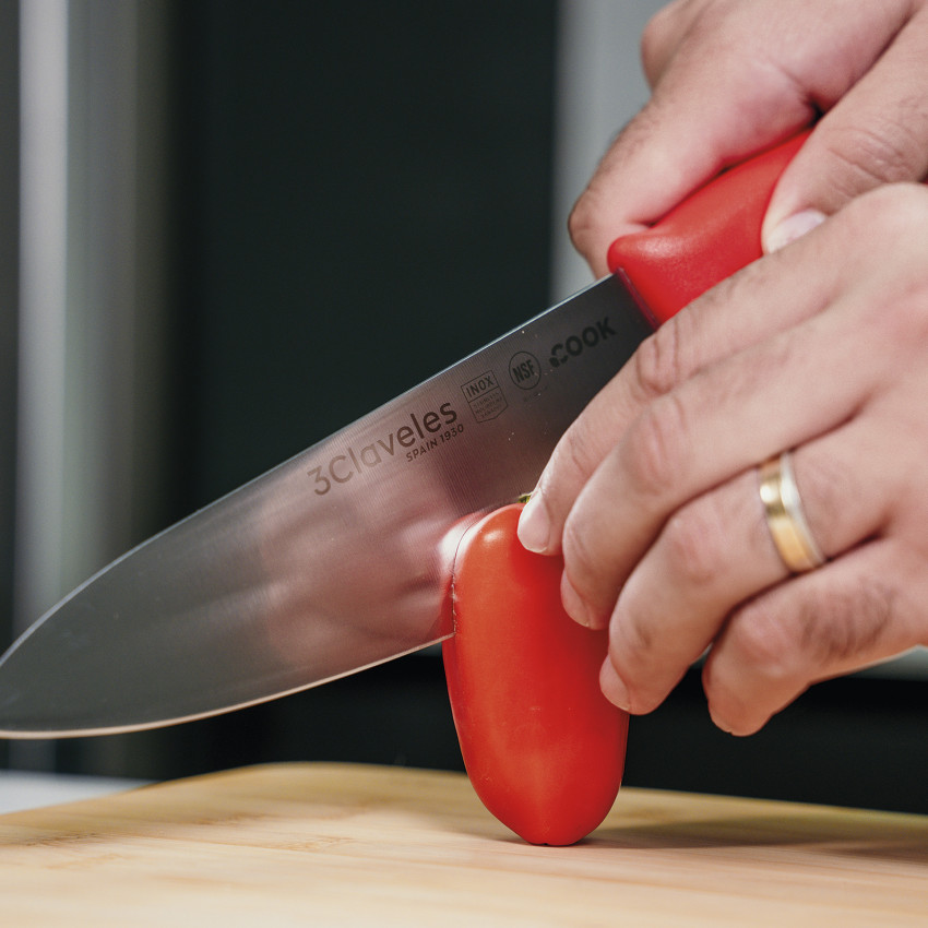 Cuchillo Cocinero Cook Rojo