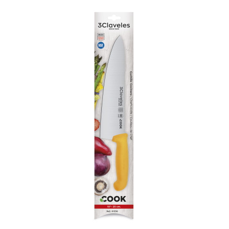 Cuchillo Cocinero Cook Amarillo
